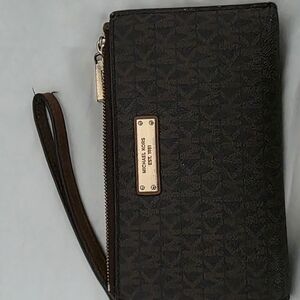 Michael Kors Brown Wristlet